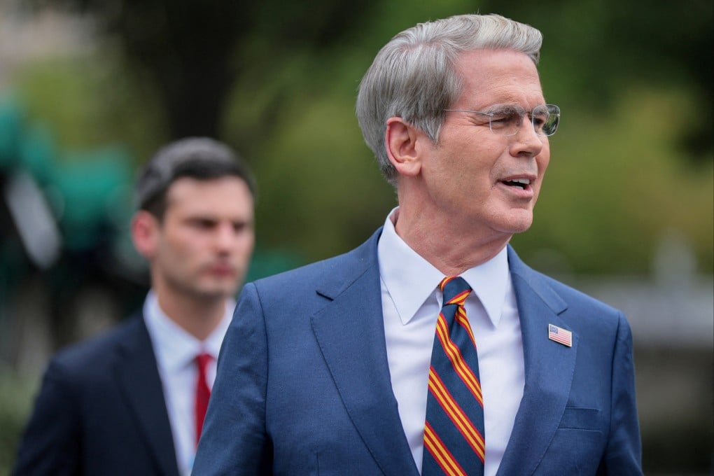 US Treasury Secretary Scott Bessent speaks to members of the media at the White House in July. Photo: Reuters