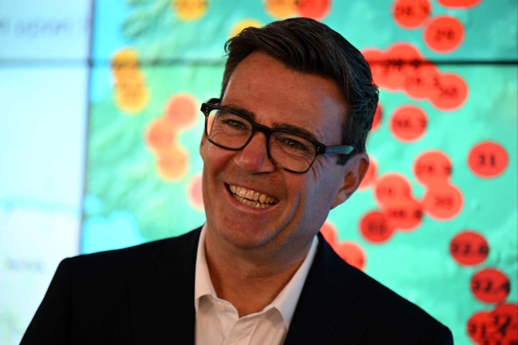 Britain’s Prime Minister Andy Burnham during a visit to the Met Office, a weather and climate service in the UK, on Friday. Photo: AFP