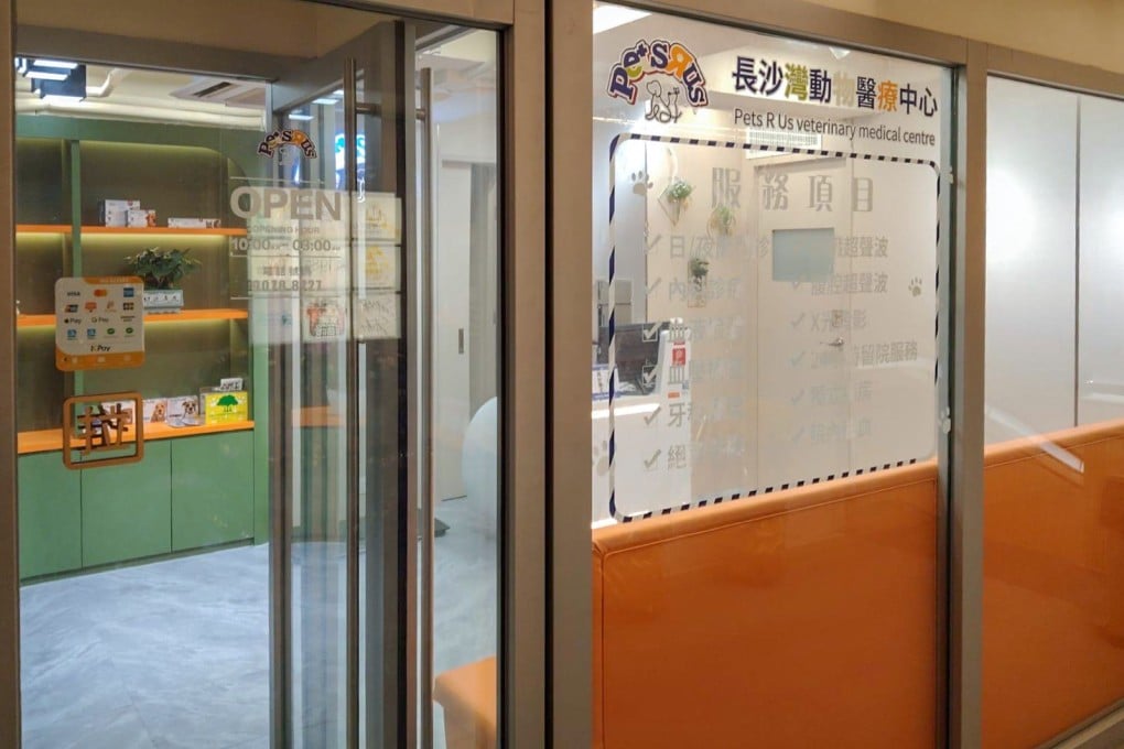 The cat was brought to Pets R Us Veterinary Medical Centre in Cheung Sha Wan. Photo: Pets R Us Veterinary Medical Centre