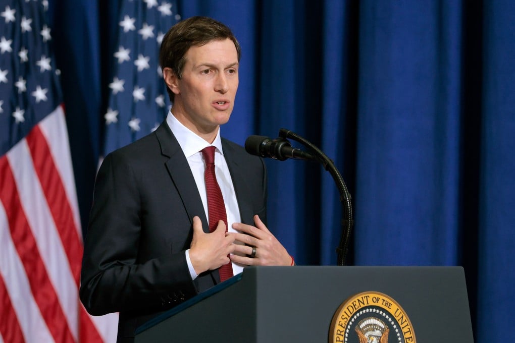 Jared Kushner in Washington in February. On Sunday, the US negotiator held a rare meeting with Hamas’ chief Khalil al-Hayya. Photo: Getty Images / TNS