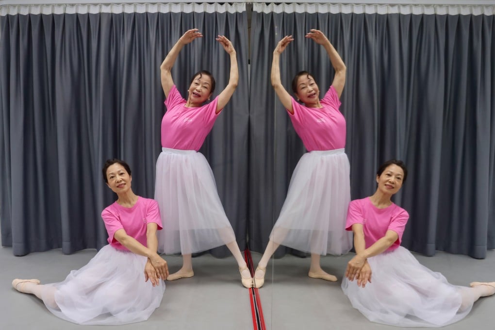 Canny Chan (left) and Mary Chan are part of the Hong Kong Ballet Silver Ballet programme. The initiative began during the pandemic in 2021 and was created for people aged 55 years and older. Photo: Jonathan Wong