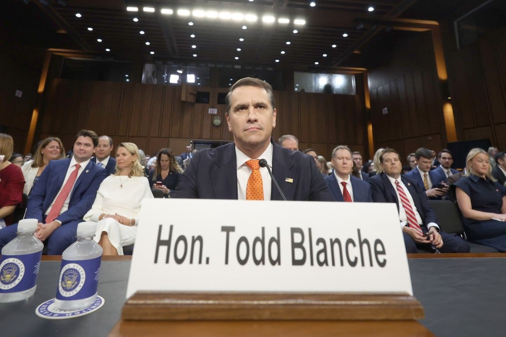 Todd Blanche at his confirmation hearing as US Attorney General in Washington on July 15. Photo: Getty Images / TNS