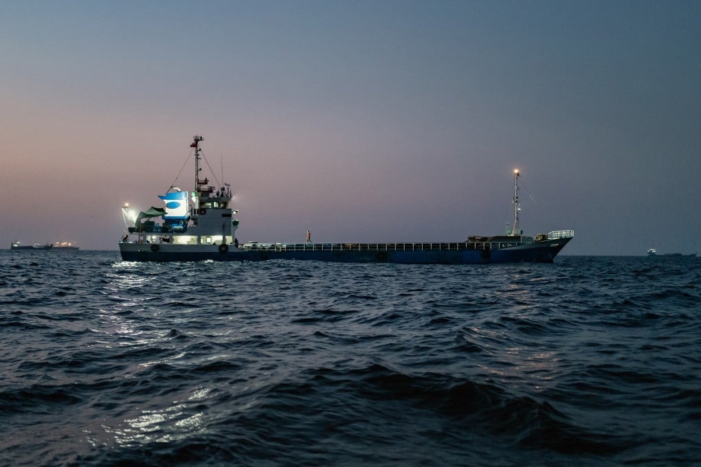 Vessels are seen anchored off the coast of Muscat, Oman, in June. File photo: Getty Images/TNS