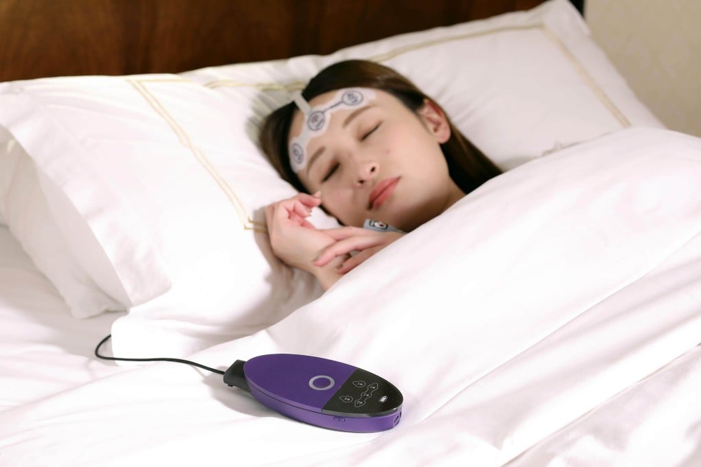 A device measures sleep quality at Hotel Chinzanso Tokyo in Japan. Photo: Kyodo