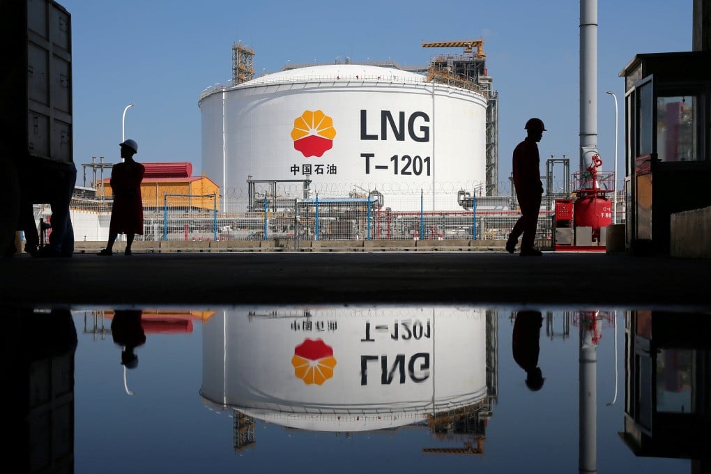 A liquified natural gas storage tank at Rudong port in Nantong, Jiangsu province. Photo: Reuters/File photo