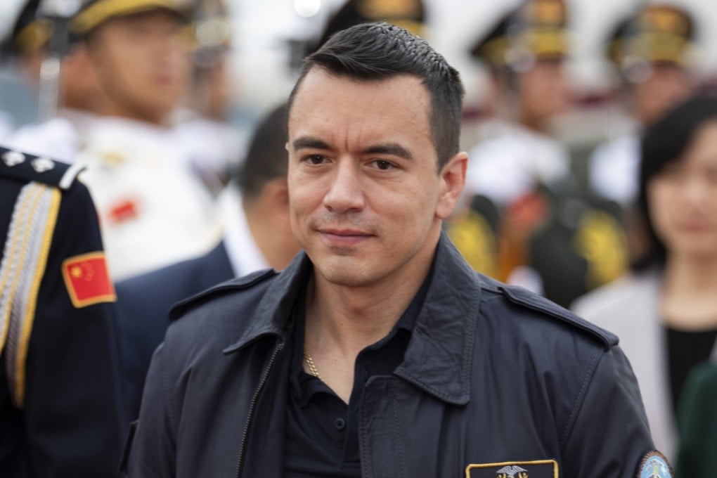 Ecuadorian President Daniel Noboa arrives in Beijing on August 16 to begin a state visit to China. Photo: Xinhua