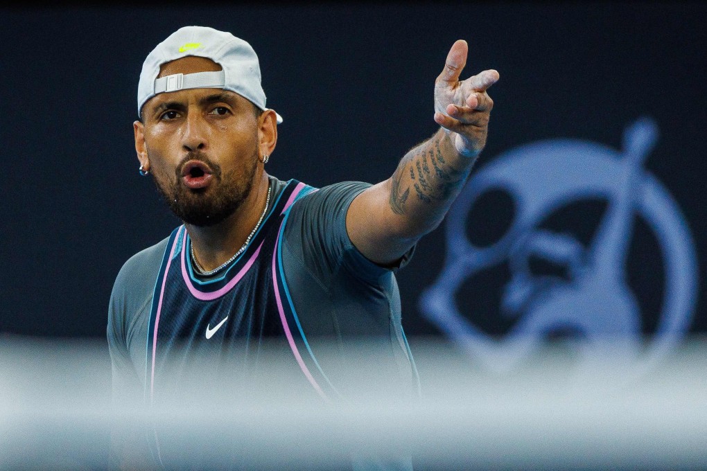 Nick Kyrgios, seen here at the Brisbane International tournament in December 2024, has won seven ATP singles titles and rose to a high of world No 13 in 2016. Photo: AFP