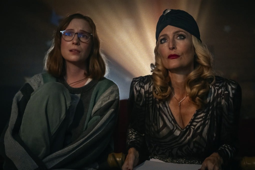 Hannah Einbinder (left) and Gillian Anderson in a scene from Teenage Sex and Death at Camp Miasma, which has been praised for its exploration of fandom and queer themes. Photo: Mubi via AP