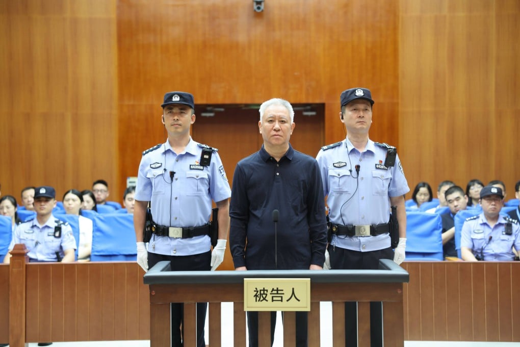 A court in Shenzhen has sentenced China Evergrande Group founder Hui Ka-yan to life imprisonment for “multiple combined crimes”, confiscating all Hui’s personal property. Photo: CCTV