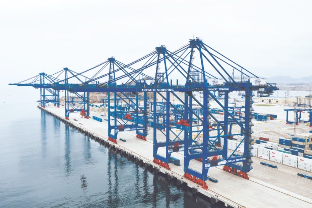 Peru’s new government did not mention the Chinese-built Chancay megaport, operated by Cosco Shipping, in its first comprehensive policy programme. Photo: Handout