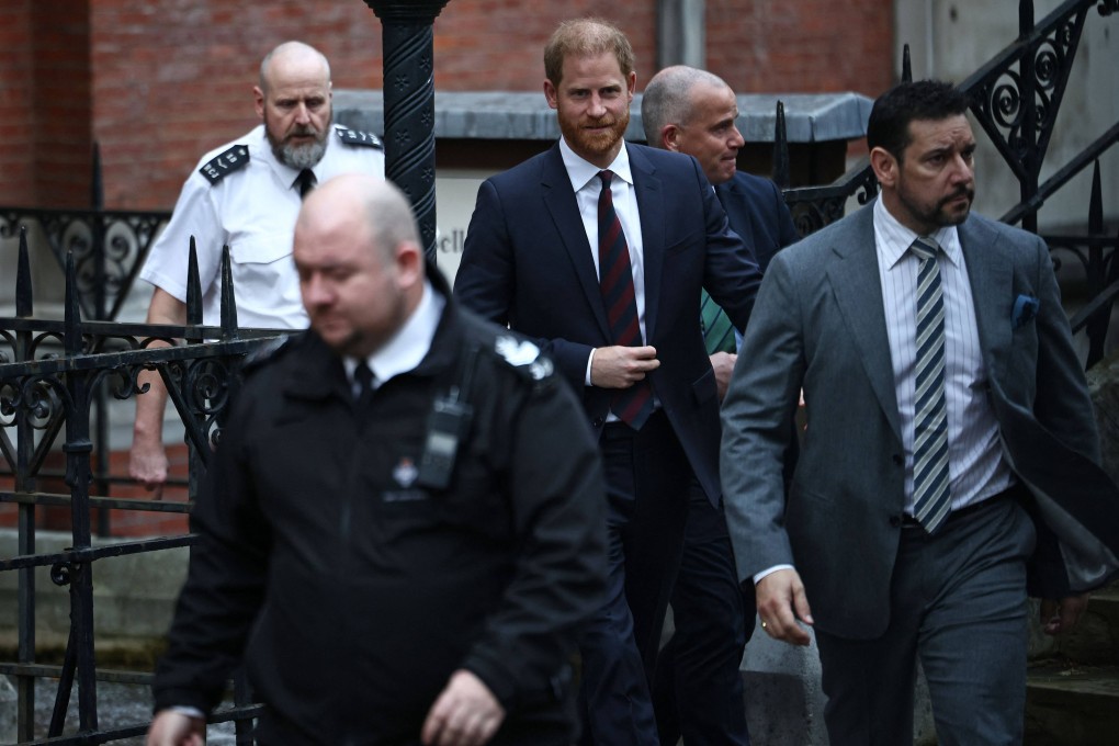 Britain’s Prince Harry leaves the Royal Courts of Justice, Britain’s High Court, in London on January 22, on the fourth day of the trial in his case against a major UK newspaper group. Photo: AFP