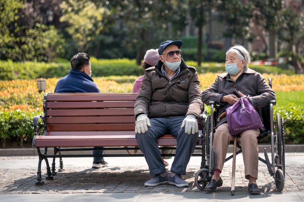 Elderly people enjoy the sunshine in a park in Shanghai. Chinese government departments are increasingly hiring retirees as society ages rapidly. Photo: Shutterstock