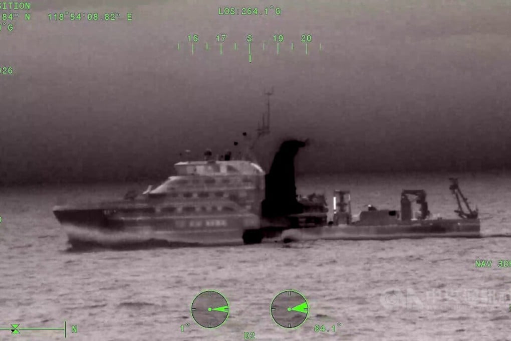 The Tong Ji was tracked by Taiwanese coastguards on Thursday and Friday. Photo: CNA