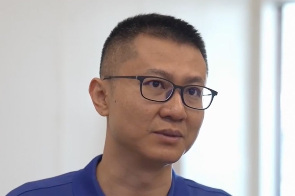 Dai Zheng of LandSpace in a CCTV interview broadcast on August 20. Photo: CCTV
