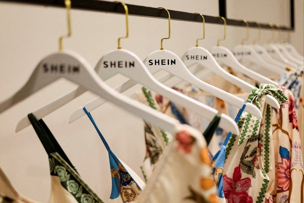 Clothes from fast-fashion brand Shein at its office in Sao Paulo, Brazil. Photo: Reuters