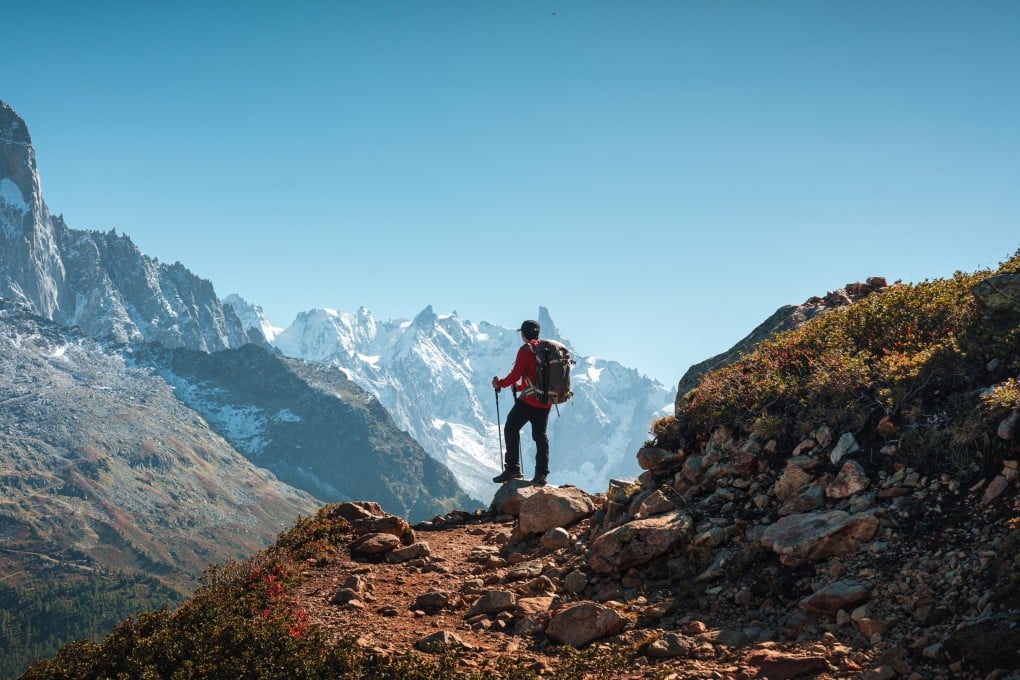 The pleasant autumn weather in Chamonix, France, makes it the perfect time for hiking the numerous trails, with many offering stunning views of Mont Blanc. Photo: Shutterstock
