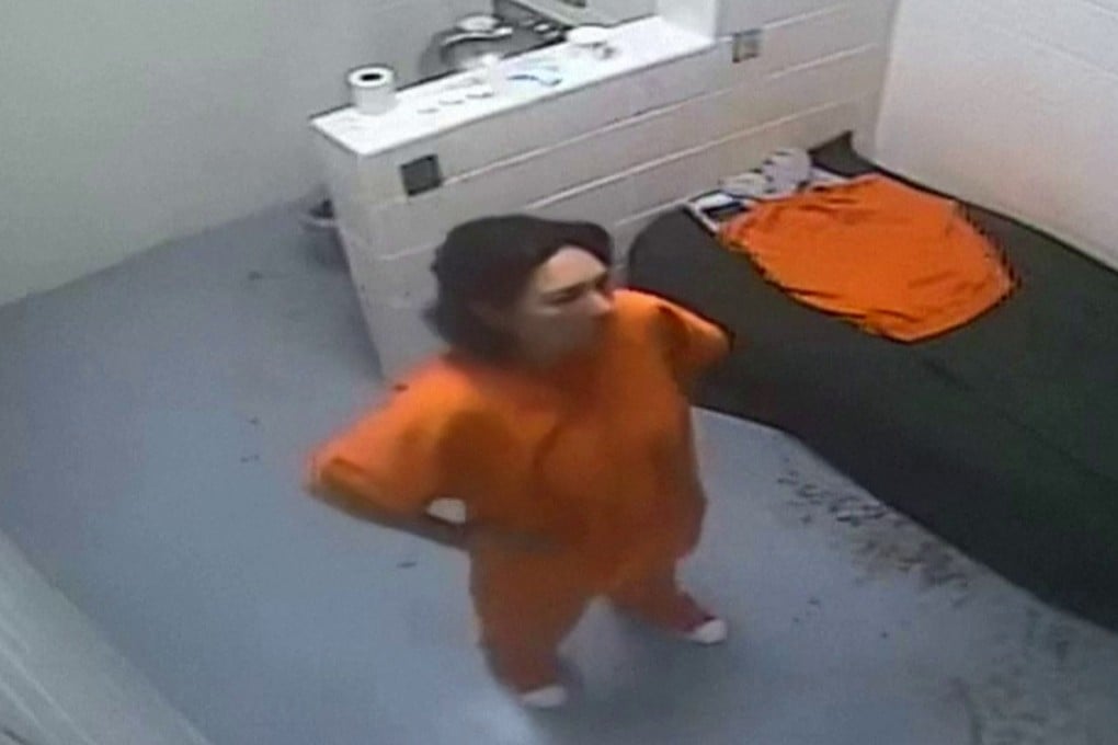 Ghislaine Maxwell in a Brooklyn jail cell in 2020. She was moved from a Florida prison to a prison camp in Texas last year. Photo: US Justice Department via AFP