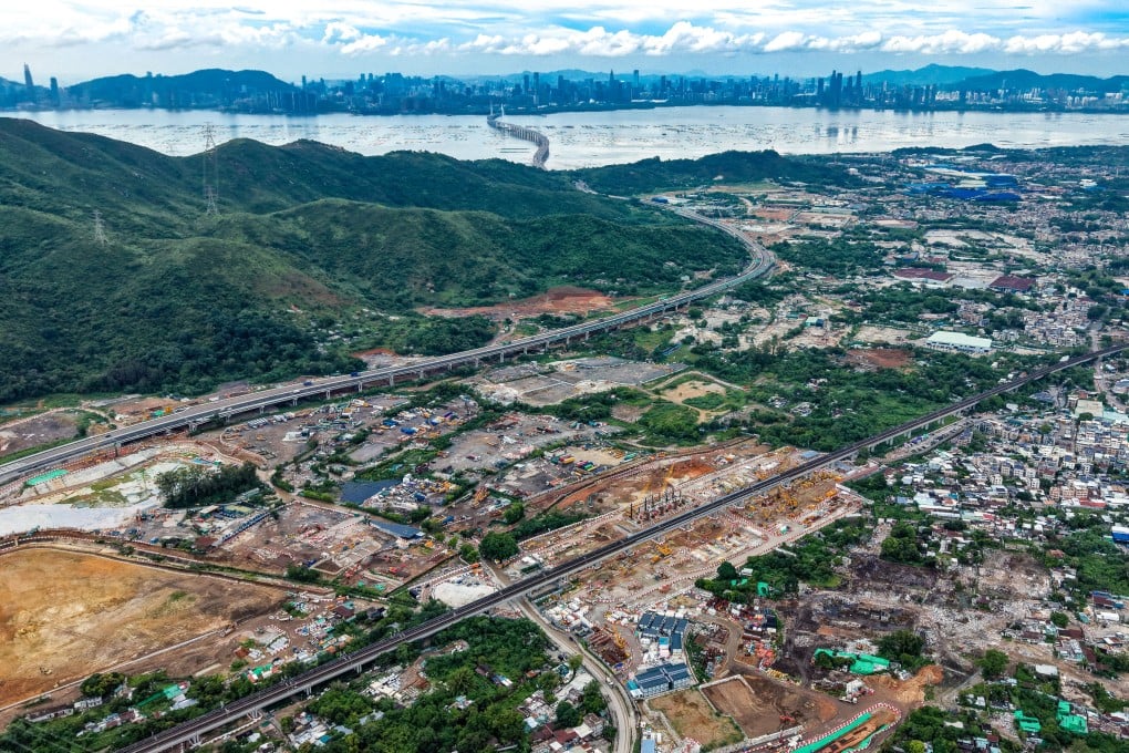 The Hung Shui Kiu pilot area in the Northern Metropolis on August 25. A consortium comprising mainland Chinese state-owned and private companies alongside a major Hong Kong developer has won the first “large-scale land disposal” project in the Northern Metropolis for HK$1.03 billion. Photo: Dickson Lee