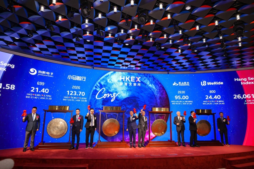 Four stocks including autonomous-driving firms Pony AI and WeRide debut on the Hong Kong stock exchange in November. Photo: Nora Tam