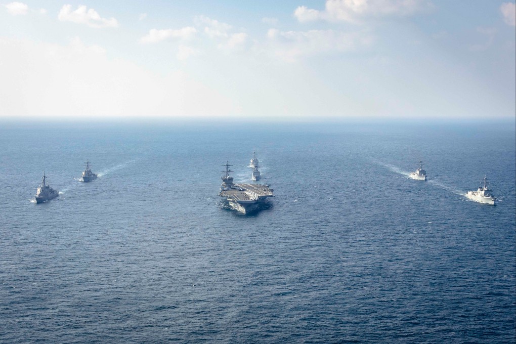 South Korea, the US and Japan take part in the Freedom Edge exercise in international waters off South Korea’s Jeju Island in November 2024. Photo: South Korea Defence Ministry/AP