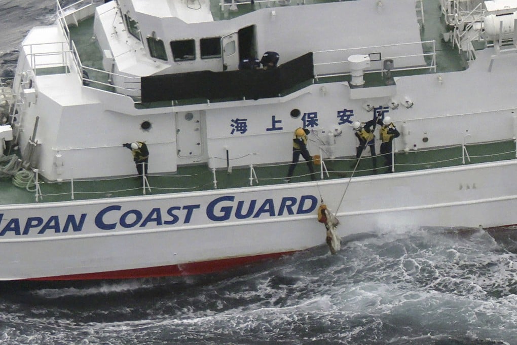 Japanese coast guard members in the waters off southern Japan in November 2023. Japan has primarily supplied non-lethal equipment, including patrol boats and radar systems, under its OSA framework. Photo: Kyodo News/AP