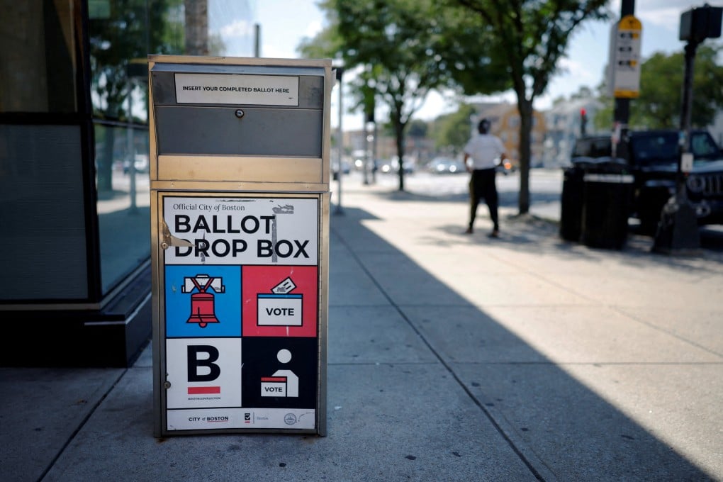 A ballot drop box used by voters to return mail-in ballots. Photo: Reuters