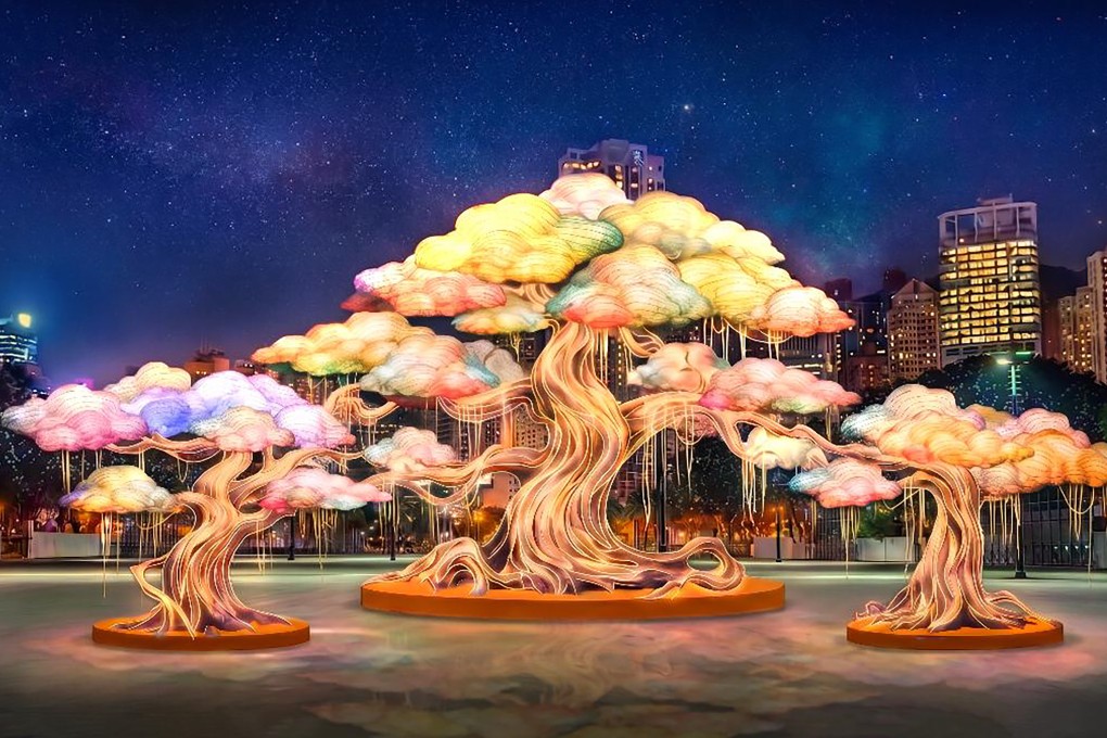 A mock-up of the “Shadowlight” lantern display that will go on show in Victoria Park. Photo: Handout