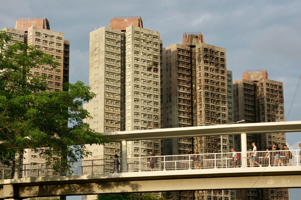 A view of the blaze-hit Wang Fuk Court in Tai Po. Under the acquisition scheme, the government will buy flats at HK$8,000 or HK$10,500 per square foot, depending on whether the land premium has been paid. Photo: Jelly Tse