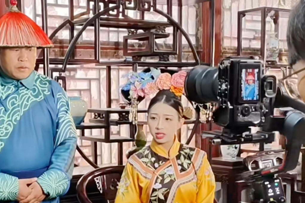 China’s Hengdian World Studios, the world’s largest film and TV studio, is offering tourists the chance to shoot their own short dramas for about 200 yuan. Photo: Douyin