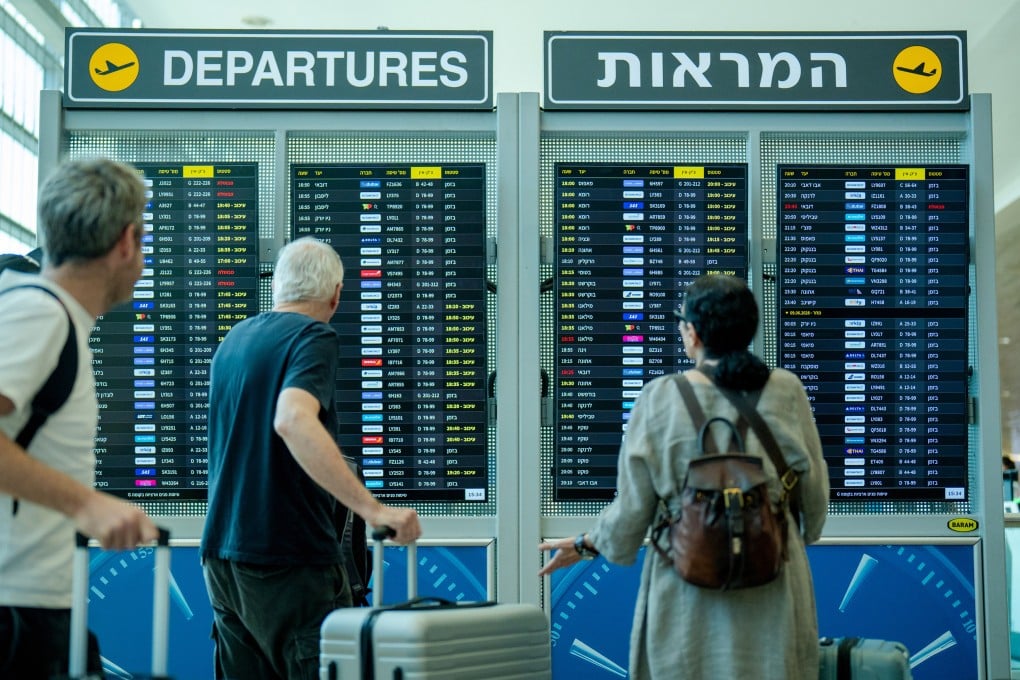 Passengers check a departure board at Ben Gurion International Airport in Tel Aviv, Israel, on June 8, 2026. Geopolitical tensions and conflicts are altering how people plan their trips. Photo: TNS