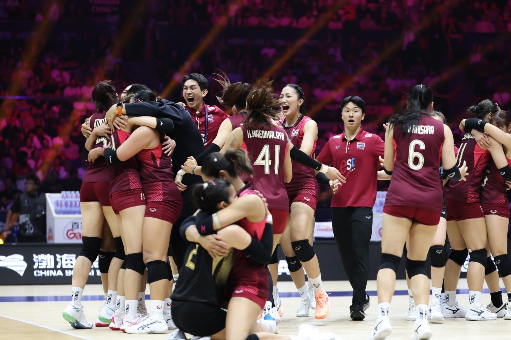 Thailand beating China and qualifying for an Olympic Games for the first time. Photo: Xinhua