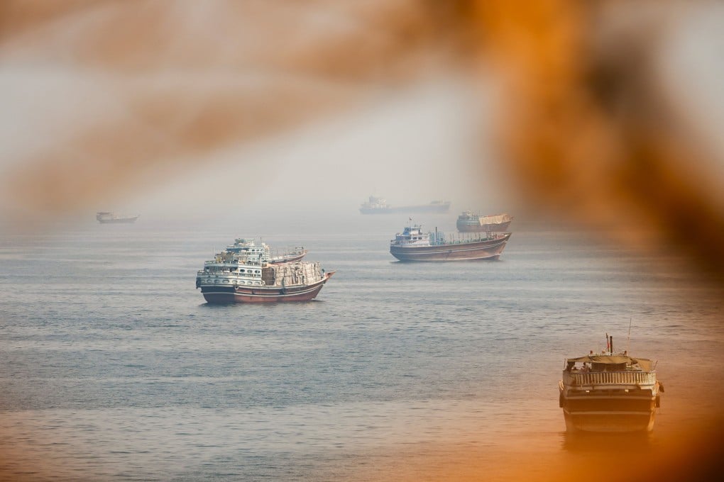 Vessels near the Strait of Hormuz, as seen from Musandam, Oman, on August 31. The US needs to find a way out of its Iran quagmire. Photo: Reuters
