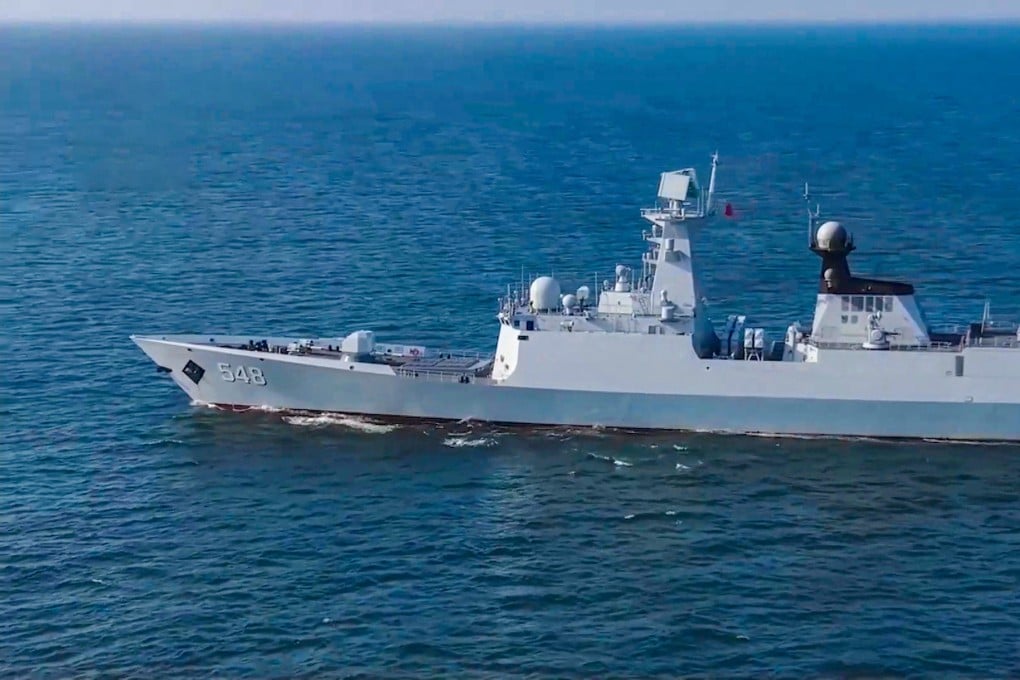 PLA training is increasingly focused on blockading Taiwan. Photo: CCTV