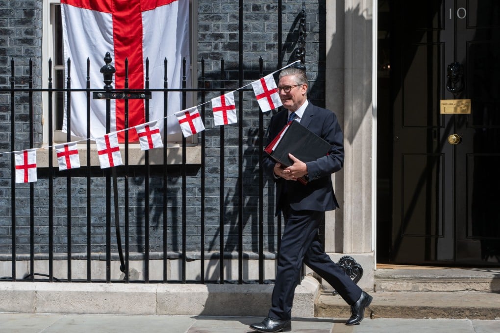 Britain’s former prime minister Keir Starmer leaves 10 Downing Street in London on July 15. Photo: AP
