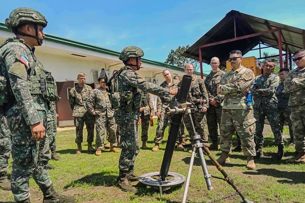 Troops from the Philippines, Britain, the US, Japan and South Korea take part in a military exercise in the Philippines in 2023. Photo: Philippine Marine Corps / Handout
