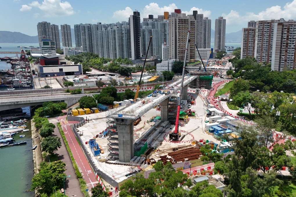 The MTR's Tuen Mun South Extension, which is under construction. Photo: Edmond So