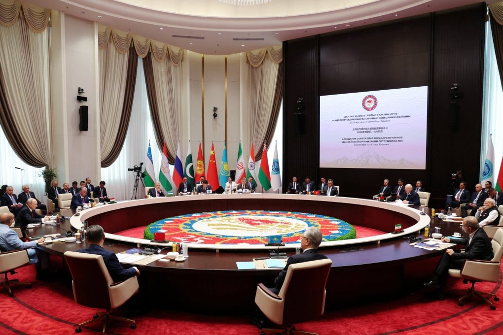 Leaders attend a session of the Shanghai Cooperation Organisation summit in Bishkek, Kyrgyzstan, on September 1. Photo: via Reuters