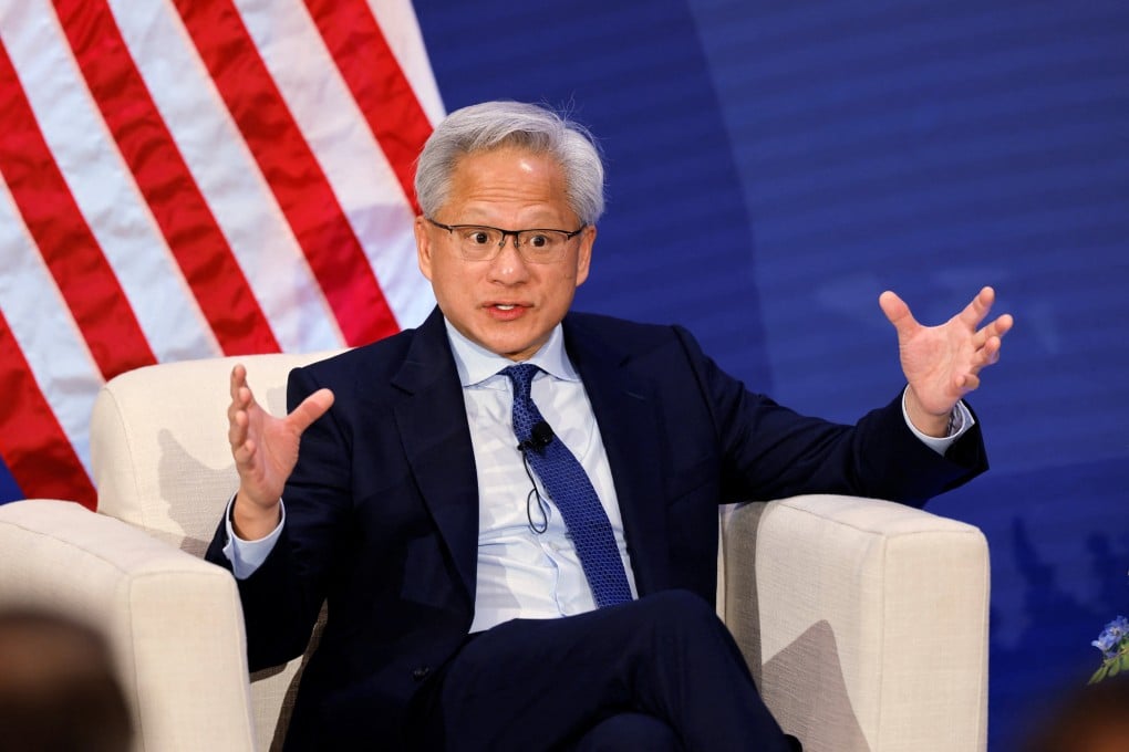 Jensen Huang speaks at the G20 Innovation Ministerial summit. Photo: Reuters