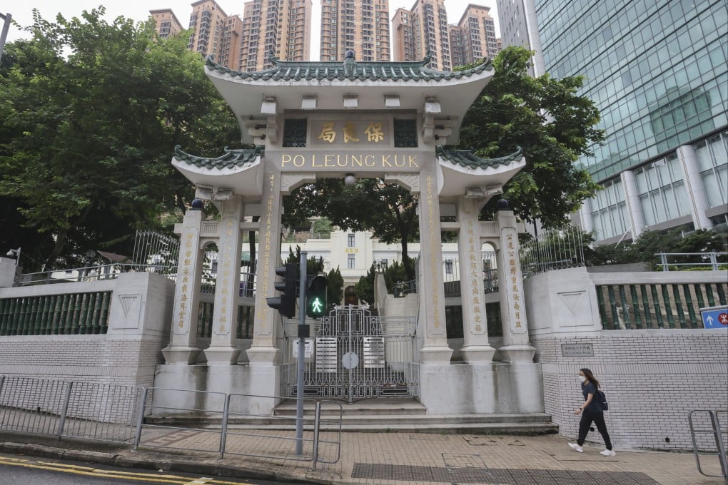 Po Leung Kuk’s headquarters in Causeway Bay. The charity promised to continue promoting family harmony through more appropriate campaigns. Photo: Jonathan Wong