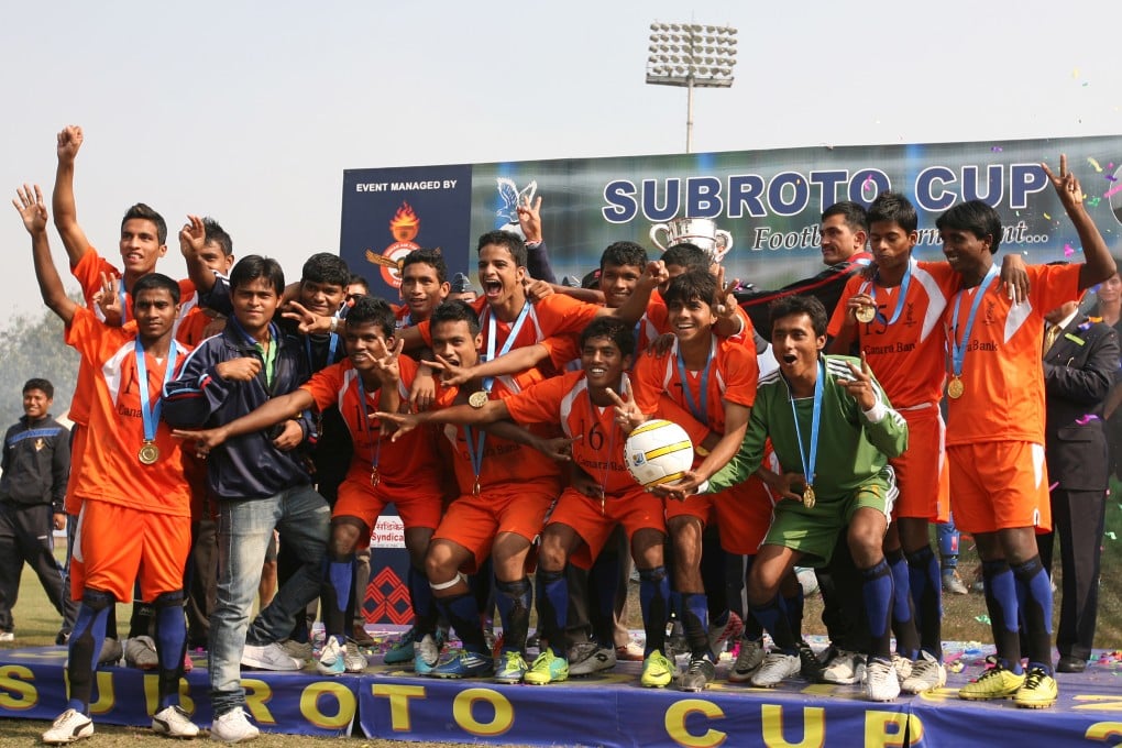 Twenty teams were expelled from the last Subroto Cup schools football tournament for fielding over-aged players. Photo: Getty Images