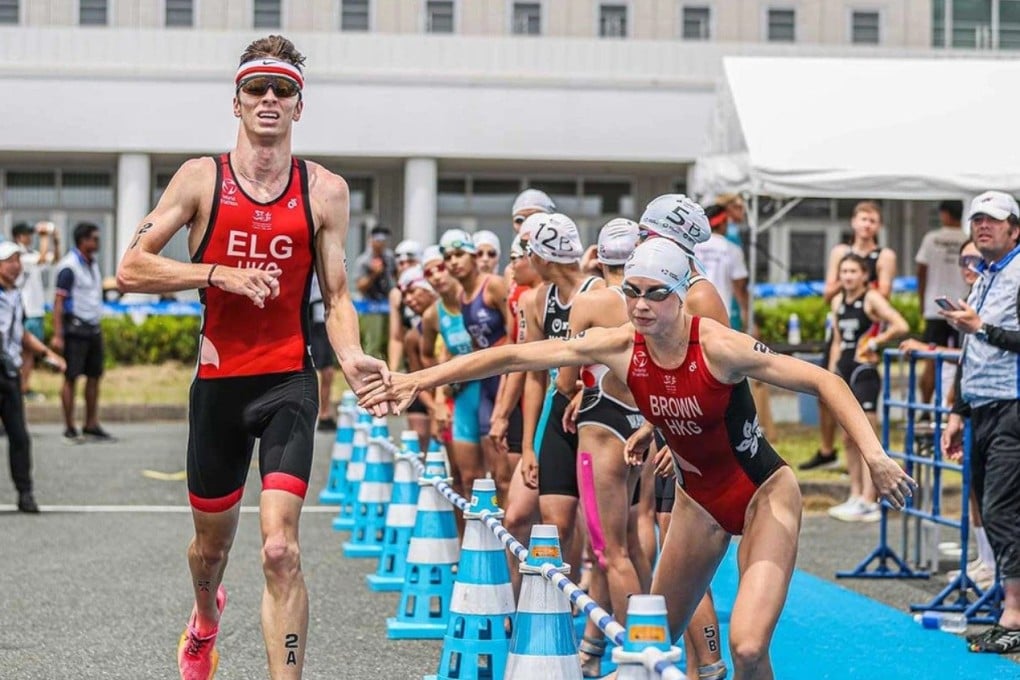 Bailee Brown (right) and Robin Elg, here at the Asian Triathlon Under-23 and Junior Championships, are at different levels of fitness ahead of the Asian Games. Photo: Asian Triathlon U23/Junior Championships