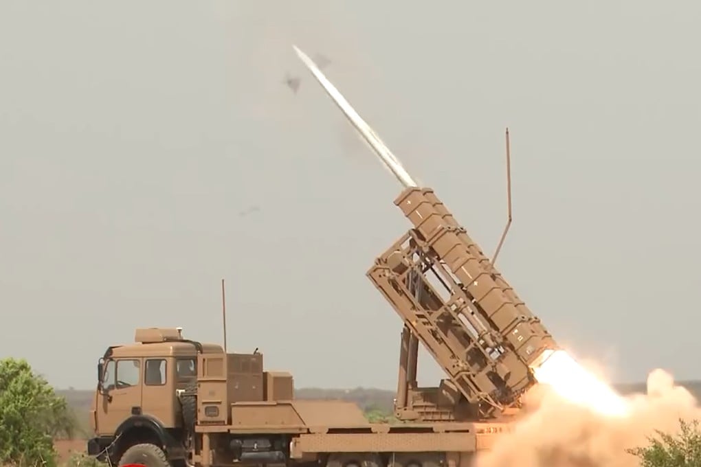 A Chinese Sky Dragon 30 surface-to-air missile appears in footage from Burkina Faso’s presidential office. Photo: Facebook/Presidence.bf