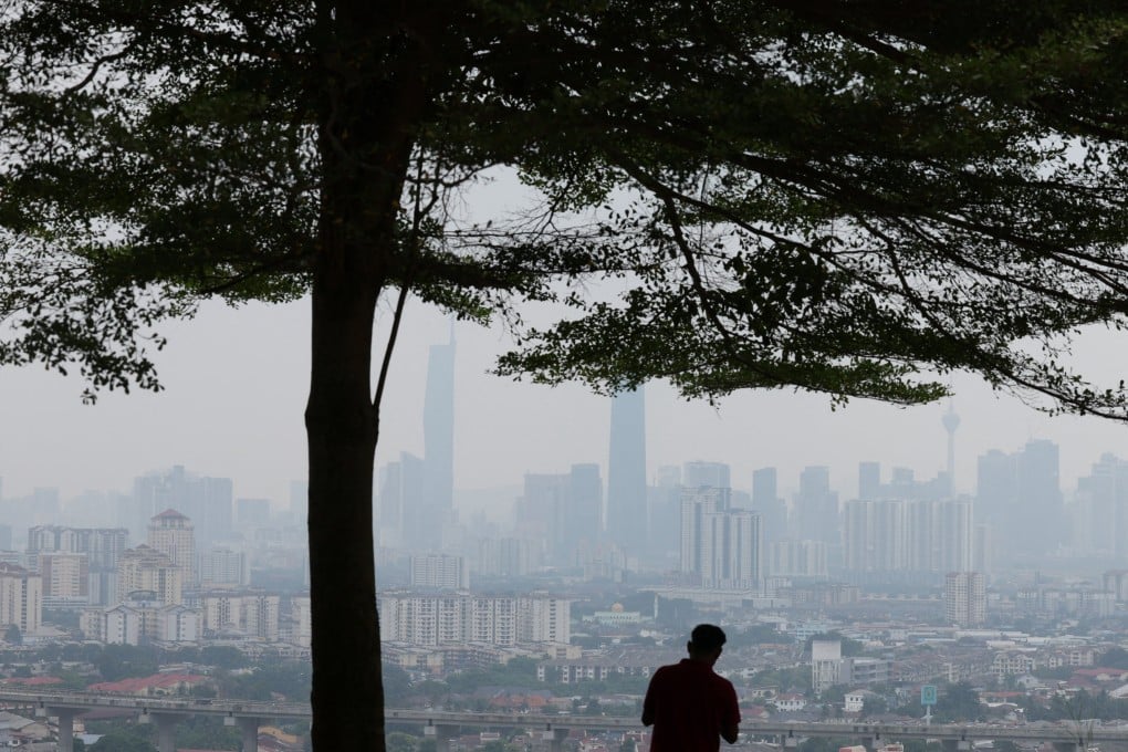 The Kuala Lumpur skyline is shrouded in haze, as seen from Ampang, Malaysia, on August 26. Photo: Reuters