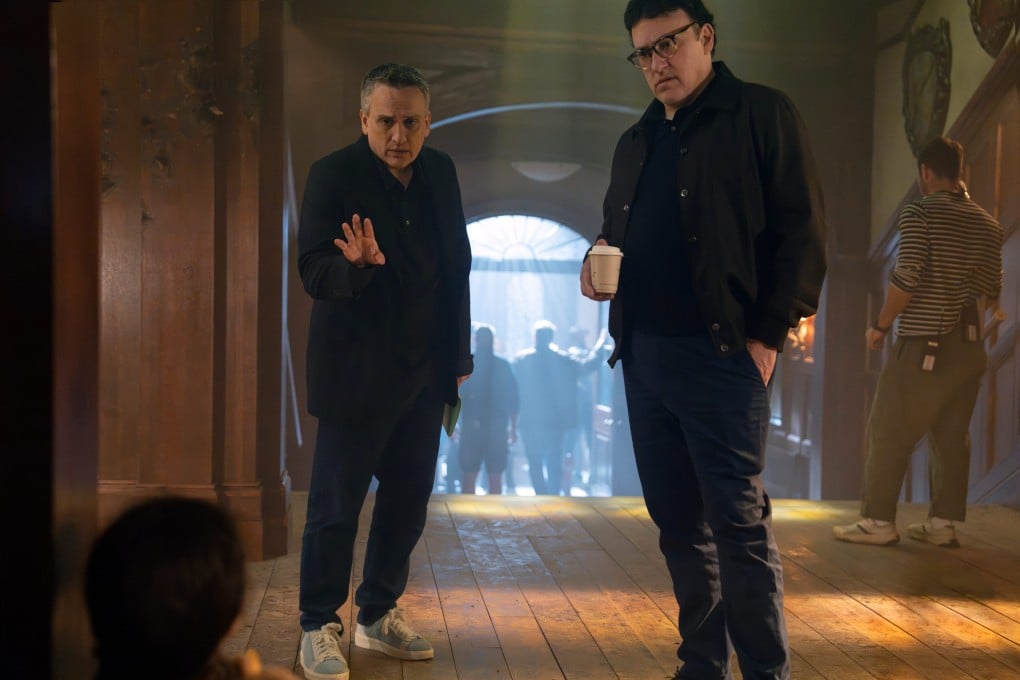 Directors Joe Russo (left) and Anthony Russo on the set of Avengers: Doomsday. Photo: Marvel-Disney via AP