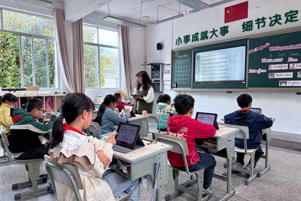 Students attend class at a school in eastern China’s Zhejiang province. Photo: Xinhua