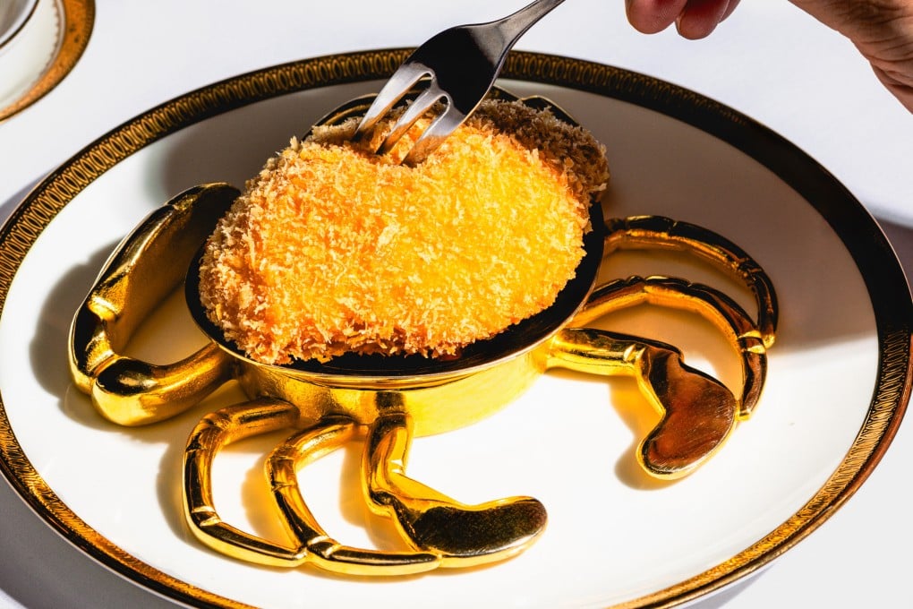 The baked stuffed crab shell is one of T’ang Court’s long-standing dishes. Photo: Jocelyn Tam