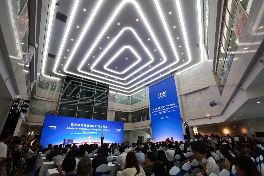 A sub-forum held in Guangzhou on Thursday, ahead of the Asia-Pacific Media Forum in Shenzhen. Photo: Xinhua