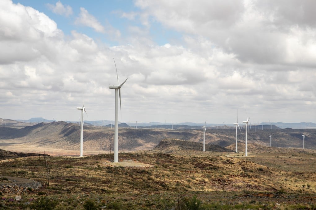 The De Aar wind power project in South Africa is among renewable energy projects across Africa involving China, including hydroelectric, wind and solar. Photo: Xinhua