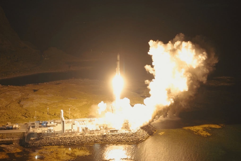 Germany’s Isar Aerospace rocket is launched into space from a base in Andoeya, Norway on Saturday. Photo: Isar Aerospace / Franziska Kegel / Handout via Reuters