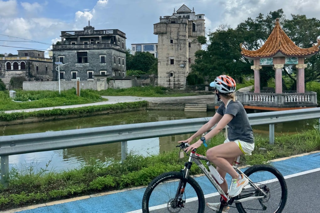 Kaiping’s diaolou watchtowers are scattered across the flat countryside of China’s Guangdong province, and with many only accessible along farm tracks and quiet paths, a bicycle tour is the ideal way to see them. Photo: Bruce Foreman